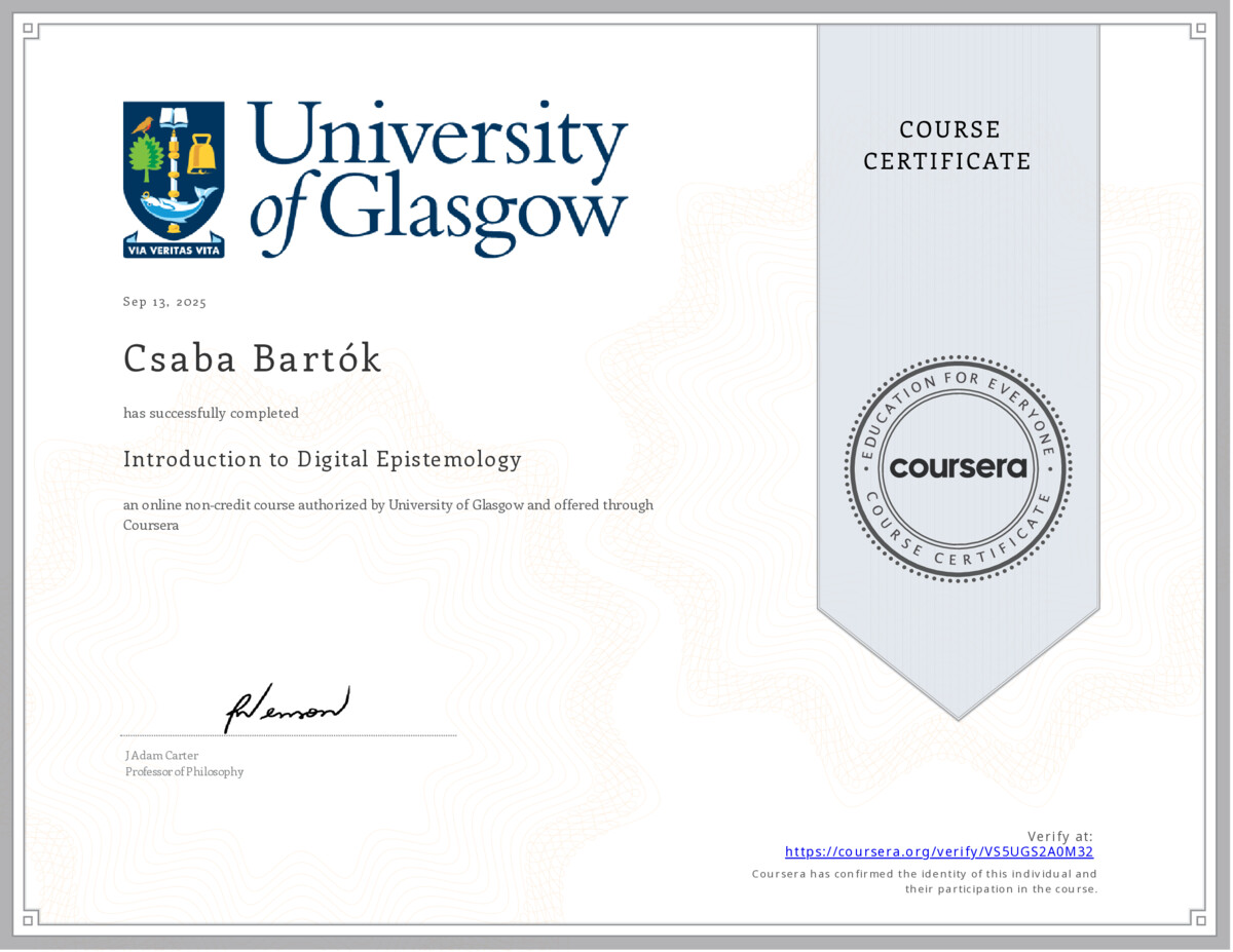 Introduction to Digital Epistemology